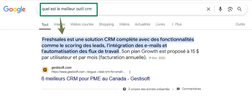 quel est le meilleur outil crm - google